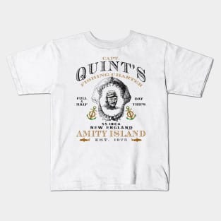 Captain Quint's Jaw Skull Lts Kids T-Shirt